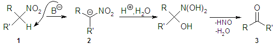 Reaktionsmechanismus der Nef-Reaktion