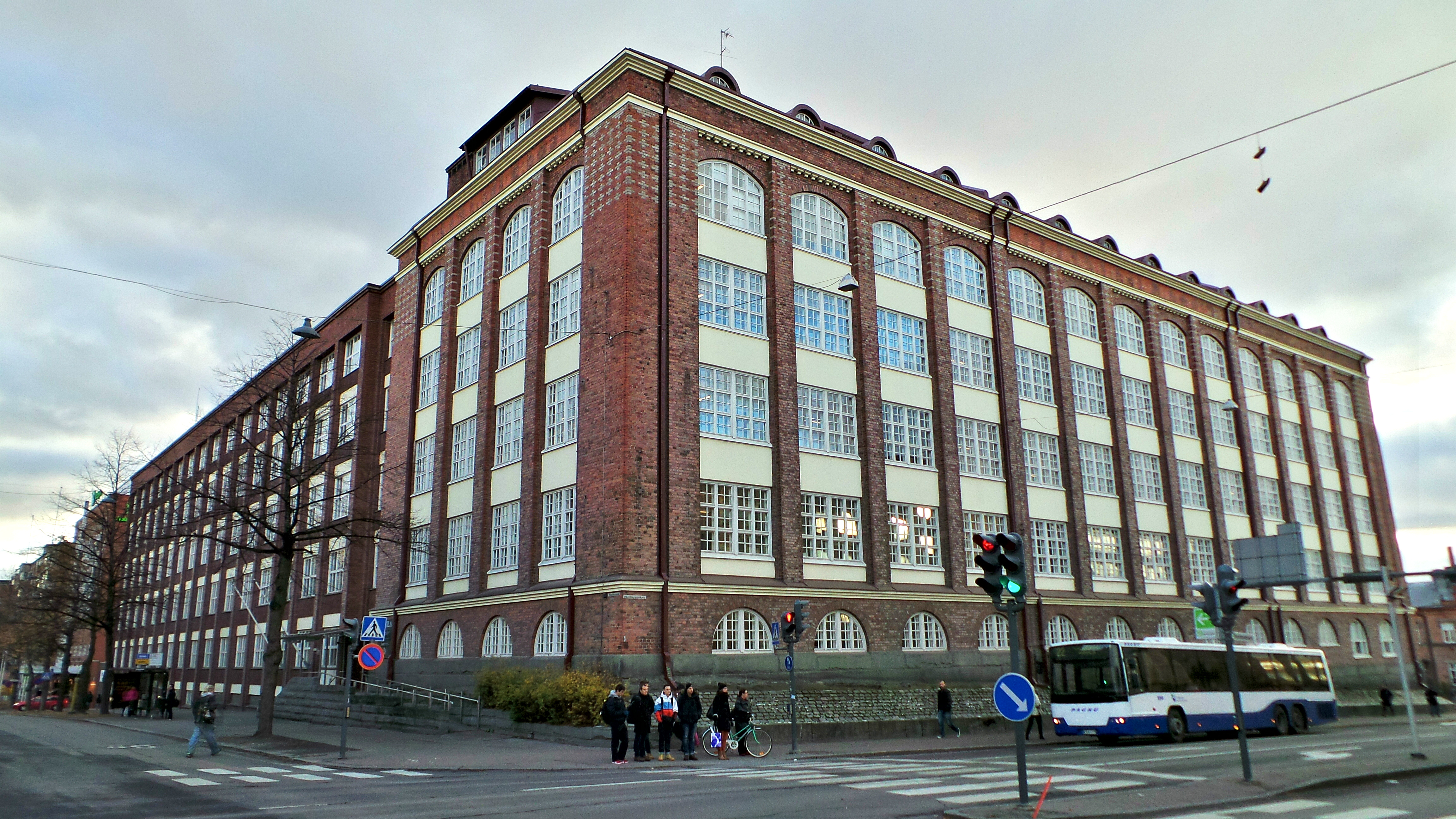 inside old factory building