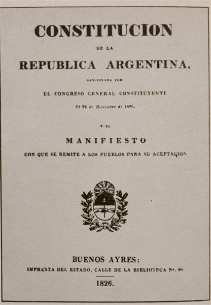 Constitucin argentina de 1826 - Wikipedia, la enciclopedia libre