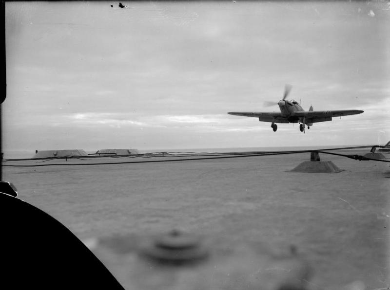 File:Sea Hurricane landing on HMS Victorious WWII IWM A 10221.jpg