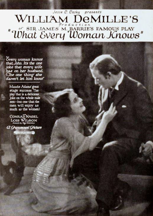 What Every Woman Knows (1921 film) - Wikipedia