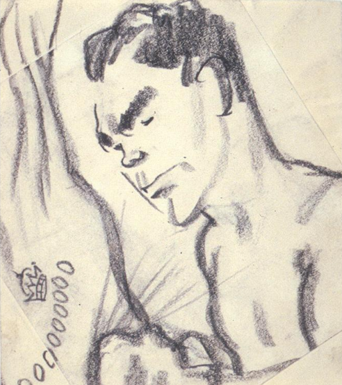 File:C. 1923-27 pencil sketch of the heavyweight boxer Jack Dempsey by the Hungarian-born caricaturist Henry Major. From the National Portrait Gallery, Smithsonian Institution.png