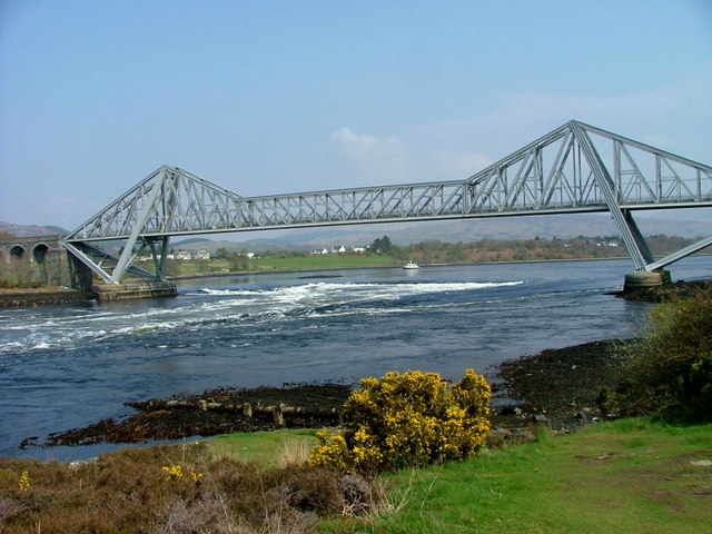 Connel Bridge and The Falls of Lora - geograph.org.uk - 2375644