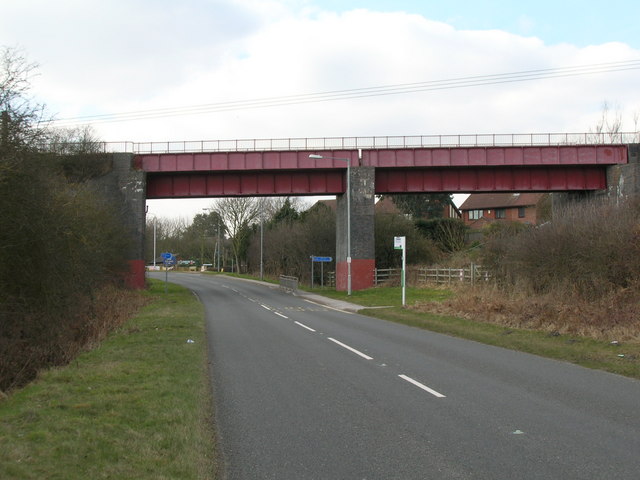 File:Disused railway bridge over Mansfield Road near Rainworth - geograph.org.uk - 1761932.jpg