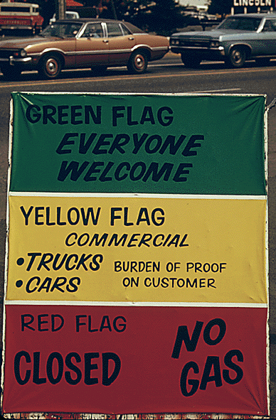 FLAG POLICY DURING THE 1973 oil crisis