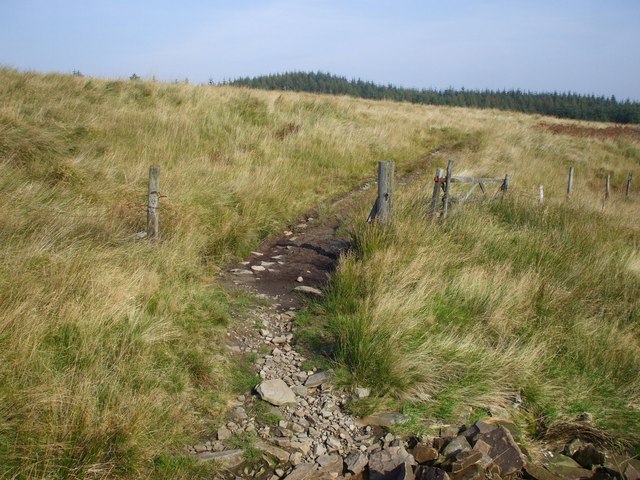 File:Gateway where the footpath crosses the Nant Gwyn - geograph.org.uk - 971202.jpg