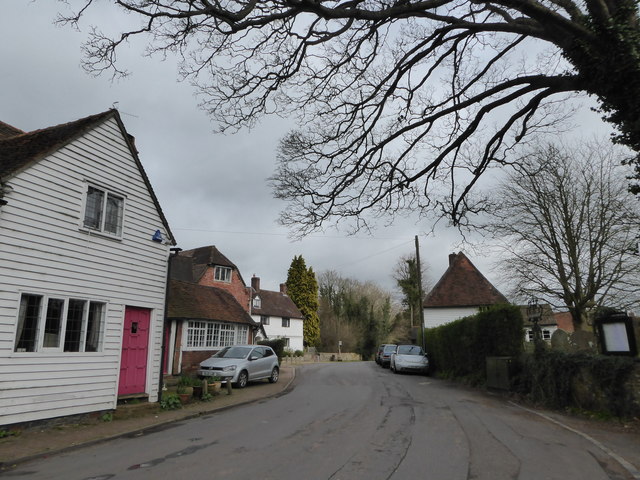 File:High Street, Cowden, mid March 2017 - geograph.org.uk - 5337273.jpg