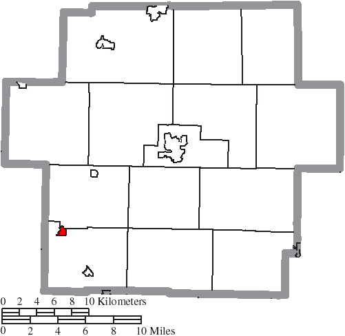 File:Map of Carroll County Ohio Highlighting Sherrodsville Village.png