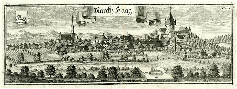 Haag im 18. Jahrhundert (Stich von Michael Wening)