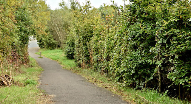 File:Path beside the Comber bypass (October 2015) - geograph.org.uk - 4693688.jpg