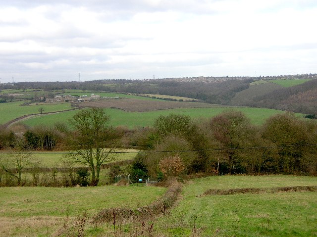 File:Ridgeway Village seen from Troway (NE Derbyshire) - geograph.org.uk - 114737.jpg