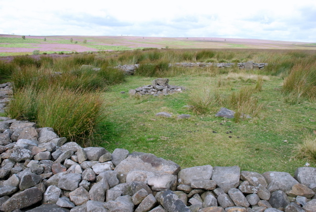 The second stone circle on Big Moor - geograph.org.uk - 547223