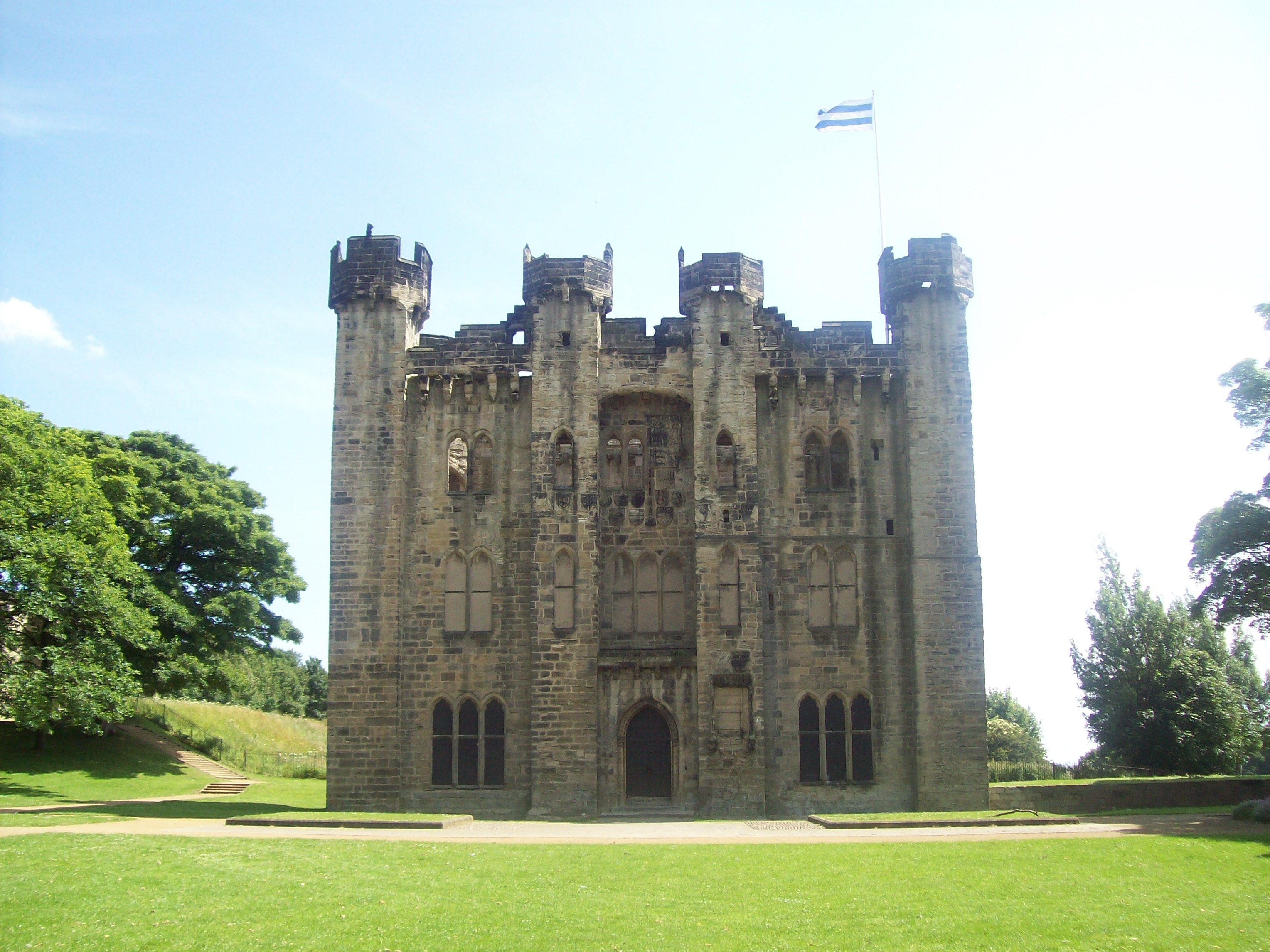 An image of the west face of Hylton Castle.