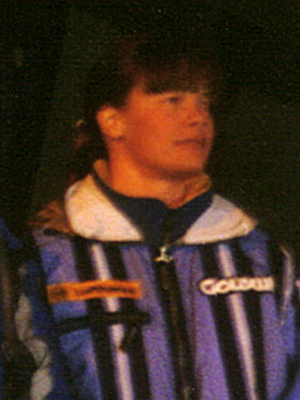 Kristina Andersson during World Cup competitions in [[Semmering, Austria]] in December 1996.