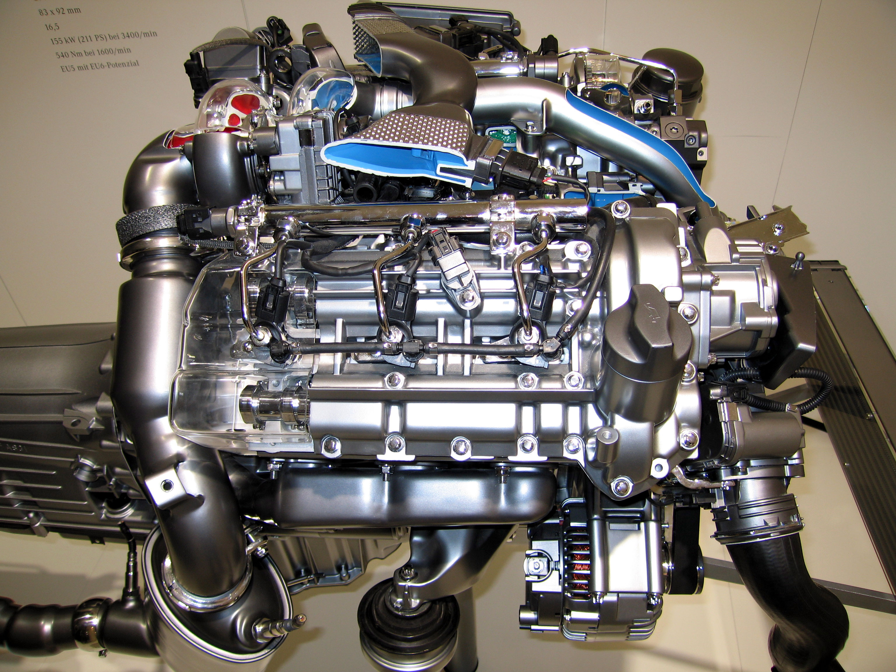 Engine size of mercedes benz