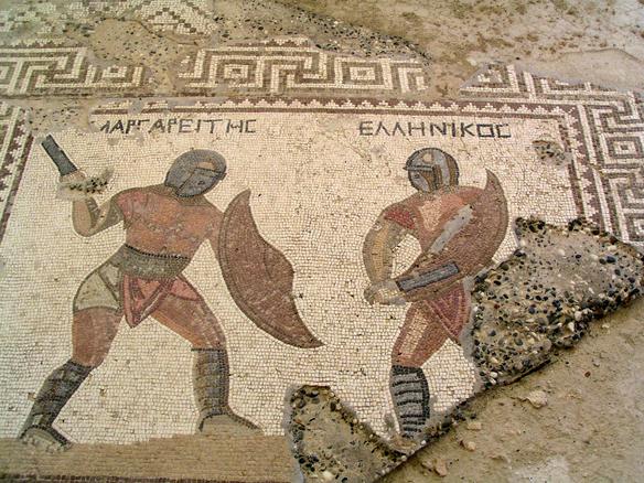 File:Mosaic gladiators Kurion.jpg - Wikimedia Commons