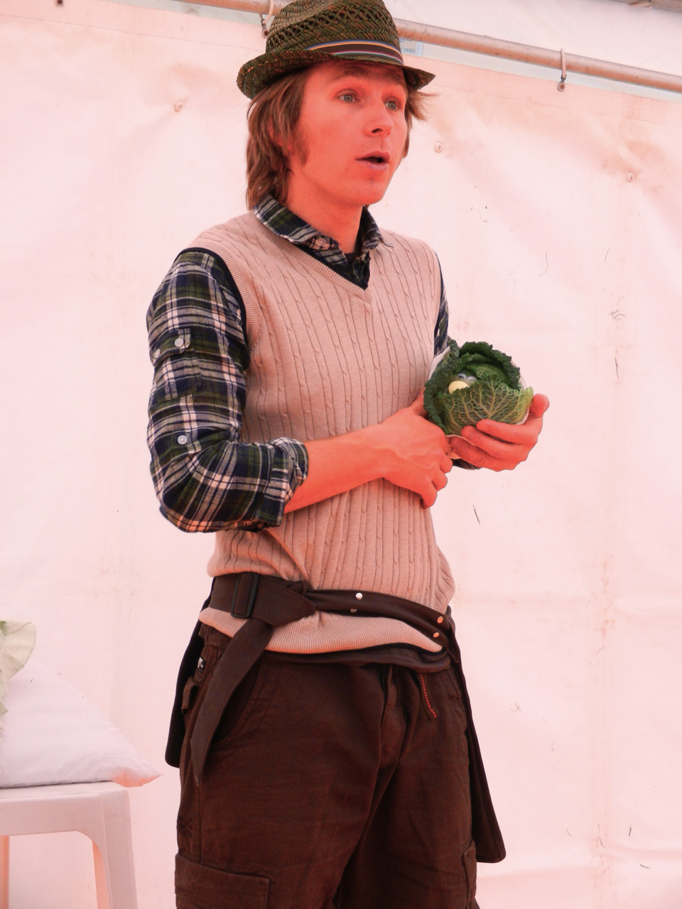 Faulks as Mr Bloom in [[Edinburgh]] in 2012