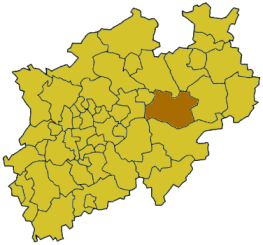 Poziția regiunii Soest