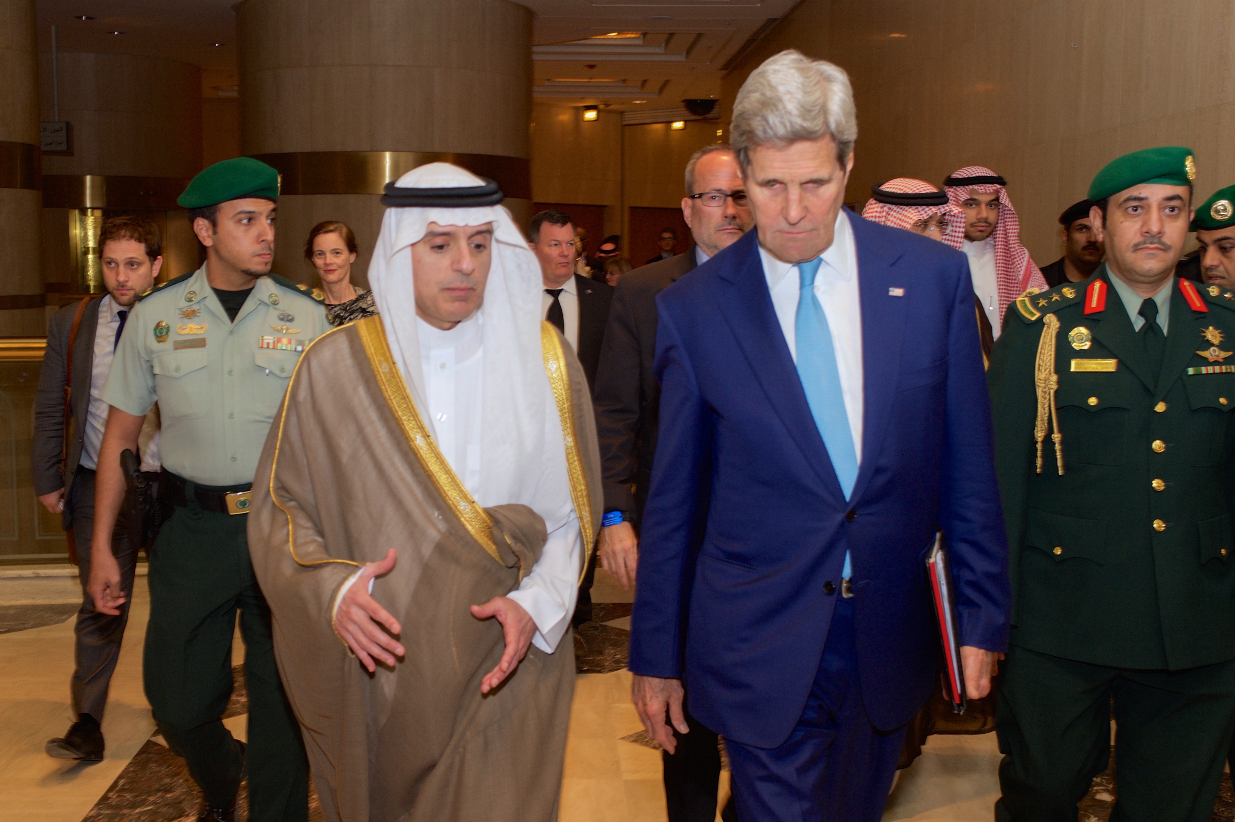 File Secretary Kerry Walks With Adel Al Jubeir The Newly Named