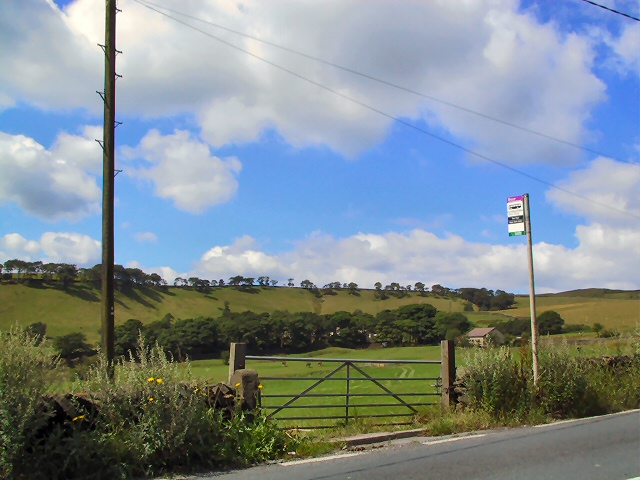 File:A Bus-Stop at the Gate - geograph.org.uk - 40274.jpg