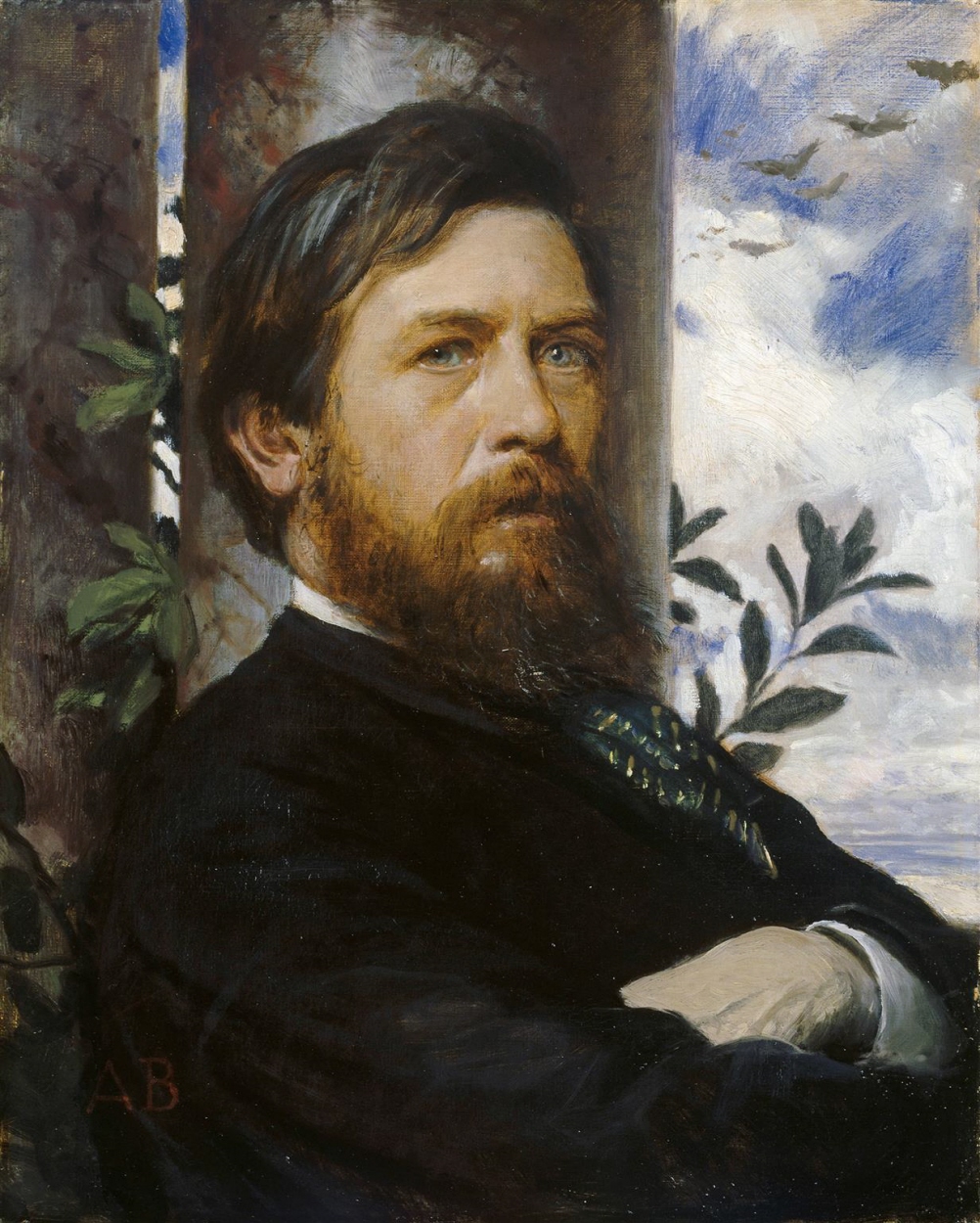 ファイル:Arnold Böcklin (1827 - 1901), Selbstportrait (1873).jpg 