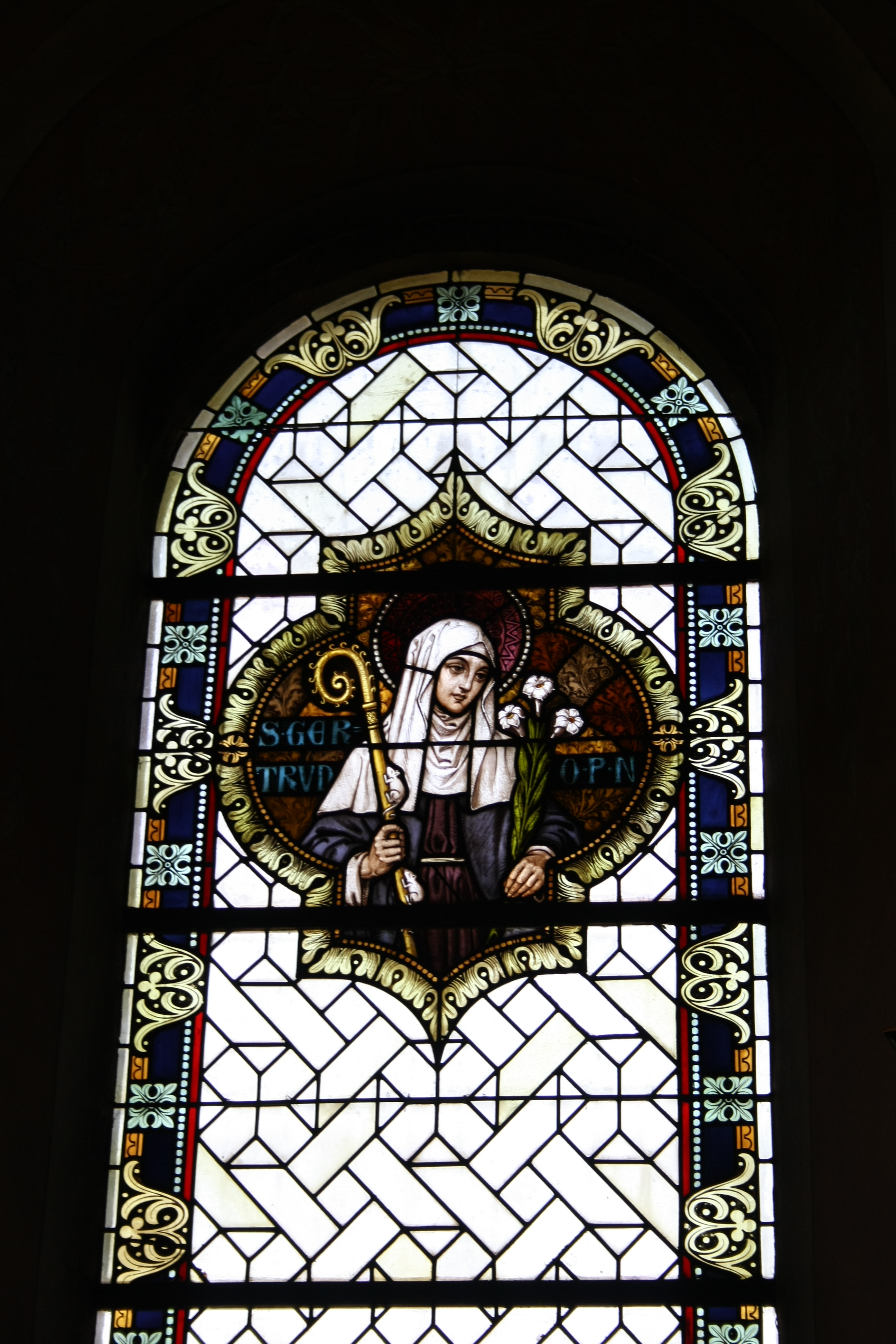 File Barweiler St Gertrud Stained Glass Window167 Jpg Wikimedia Commons