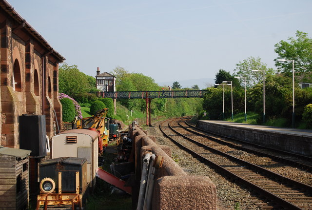 File:Bridge over the mainline south of Ravenglass station - geograph.org.uk - 1348789.jpg