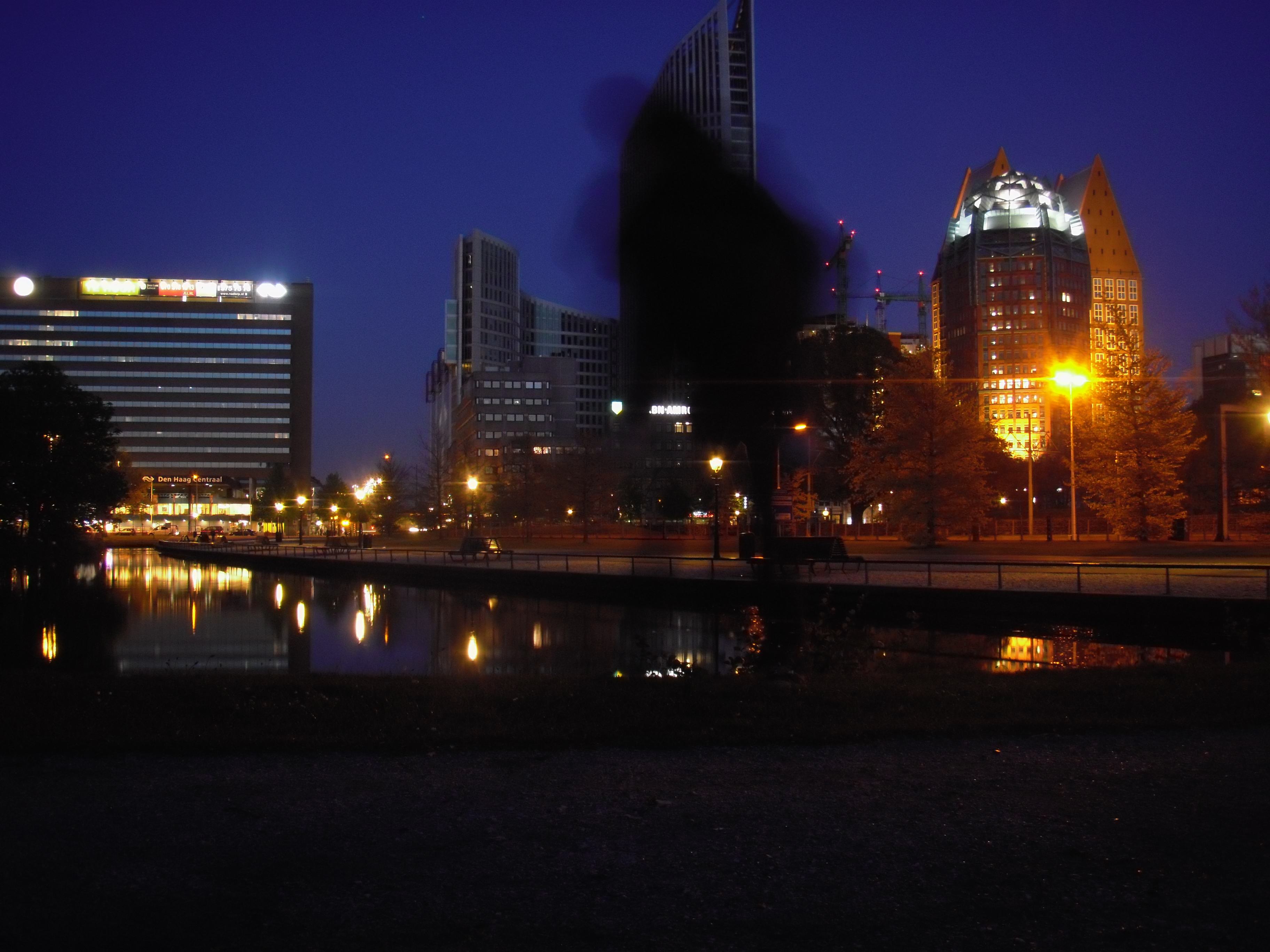 City at night den haag 