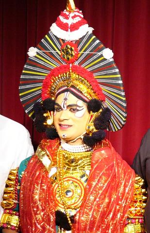 Krishna as portrayed in Yakshagana from Karnataka which is based largely on stories of Mahabharata
