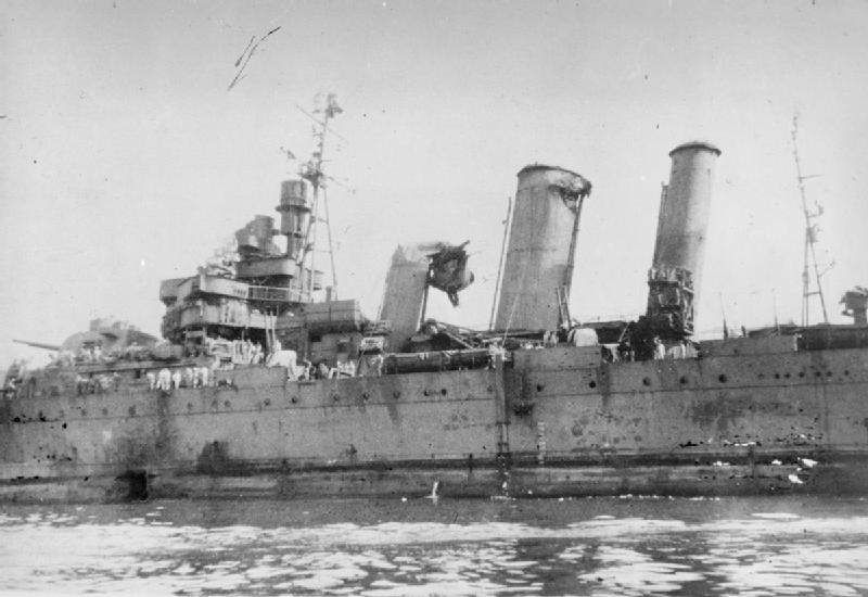 File:HMAS Australia Kamikaze damage IWM A 29381.jpg