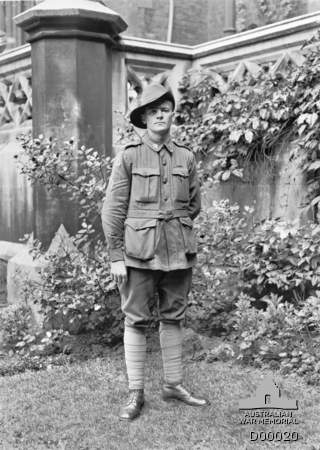 Private Jorgen Jensen, the 50th Battalion's sole Victoria Cross recipient Jorgen Jensen AWM D00020 2.jpg