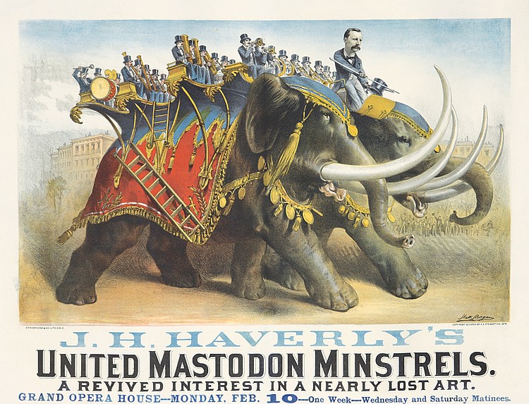 File:J. H. Haverly's United Mastodon Minstrels, theater poster, art by Matt Morgan.jpg