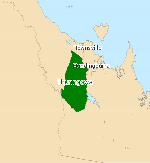 <span class="mw-page-title-main">Electoral district of Thuringowa</span> State electoral district of Queensland, Australia