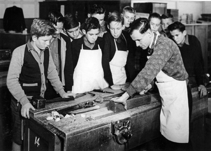 File:Queensland State Archives 1634 North Brisbane Intermediate School Woodwork Class April 1951.png