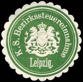 File:Siegelmarke Königlich Sächsische Bezirkssteuereinnahme - Leipzig W0245738.jpg