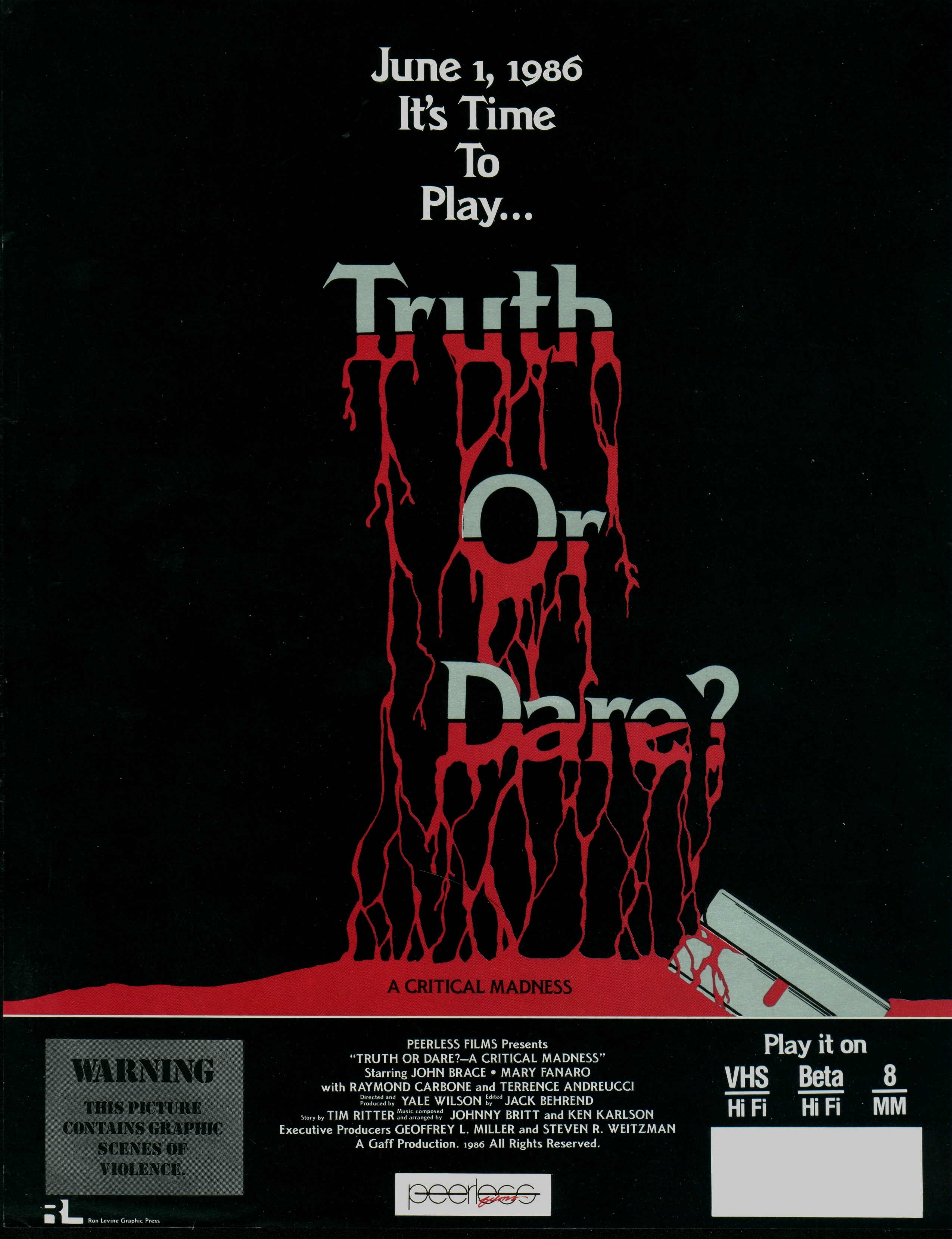 Movie 1980s truth or dare sex scene