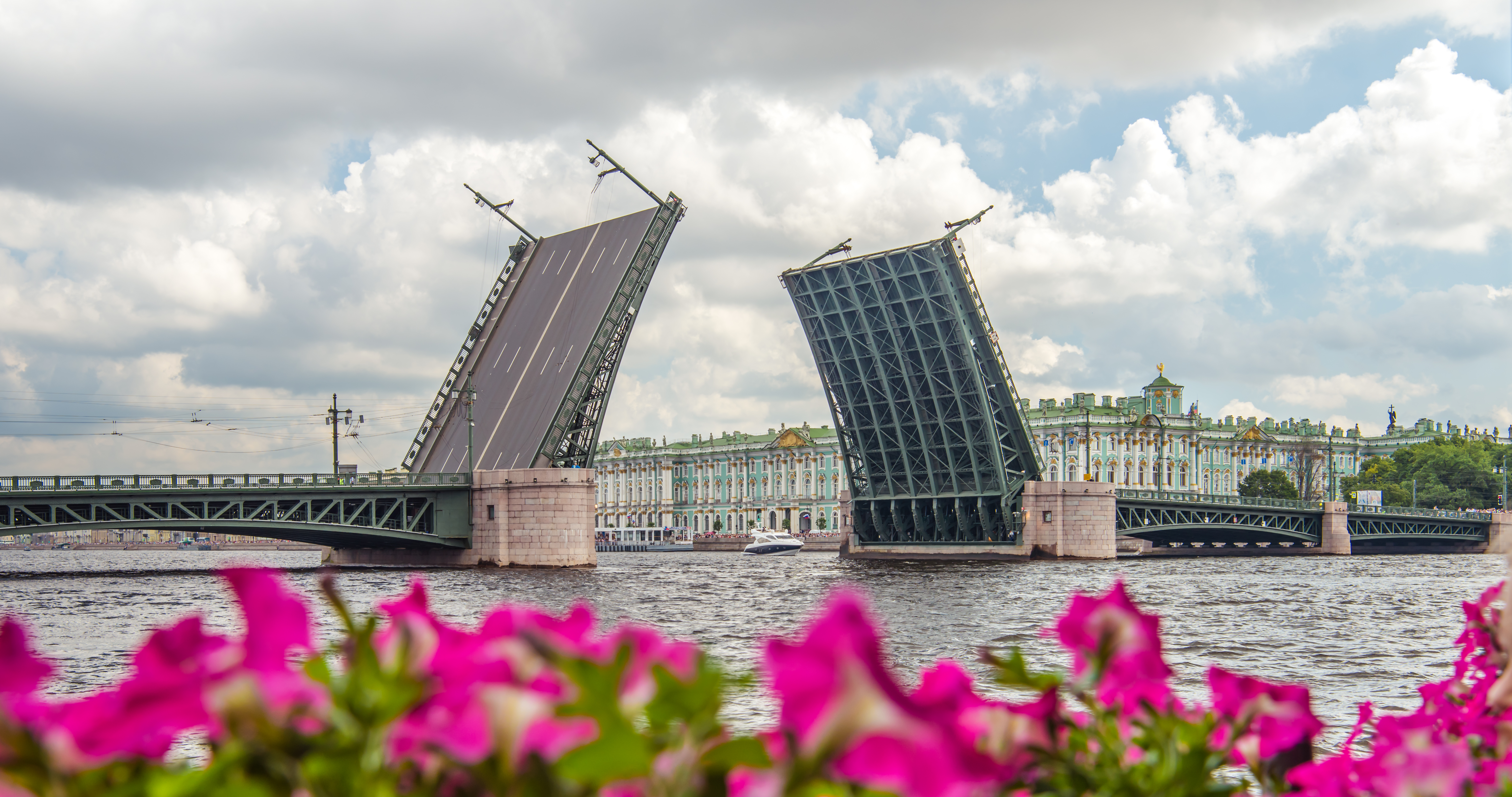 дворцовый мост в санкт петербурге днем