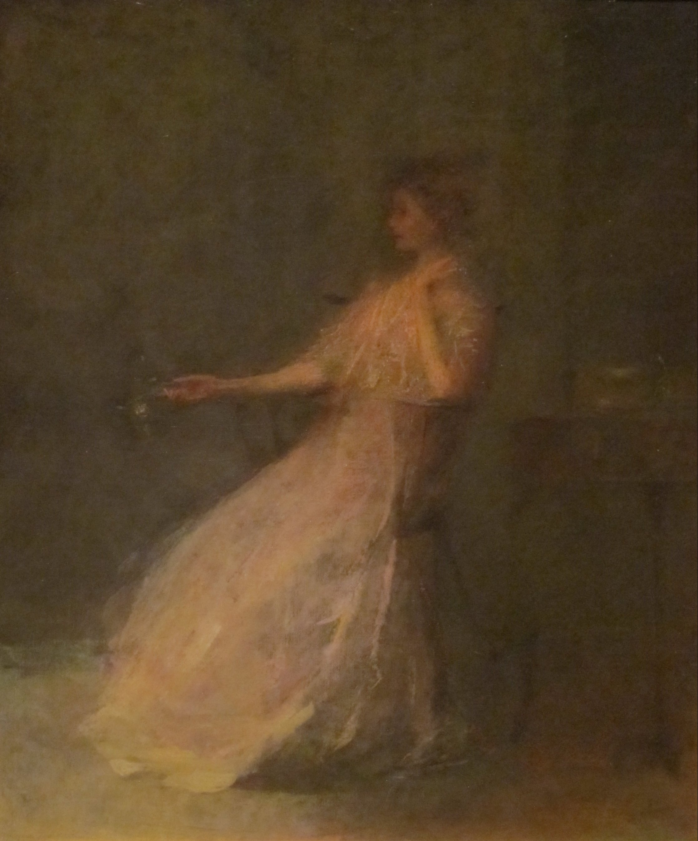'Lady with a Rose' by Thomas Dewing, Dayton Art Institute.JPG. 
