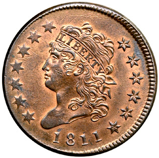 <span class="mw-page-title-main">Classic Head</span> 19th century American coin design