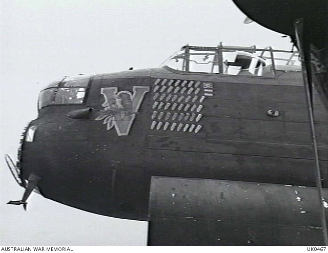 File:467 Squadron Lancaster P for Peter Waddington Aug 1943 AWM UK0467.jpg