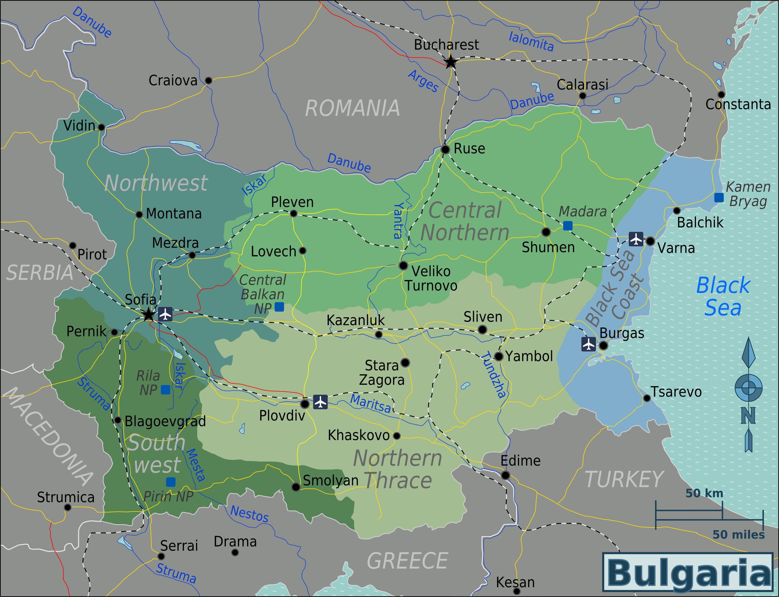 Bulgaria Map