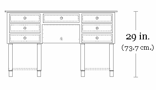 bureau Mazarin (vue de face)