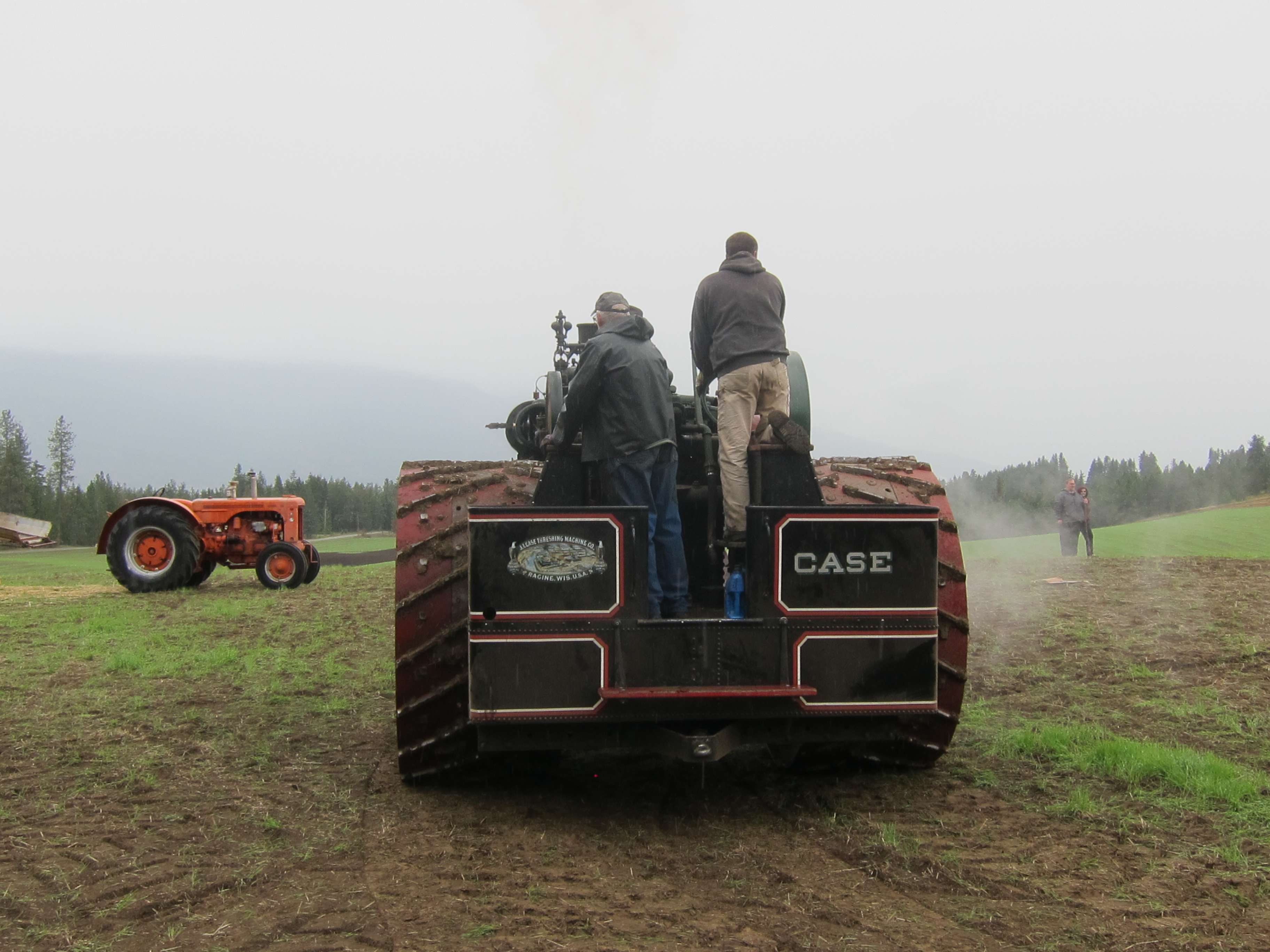 Case 120. Steam tractor Case. Rear-tractor-Mounted-Loader China.