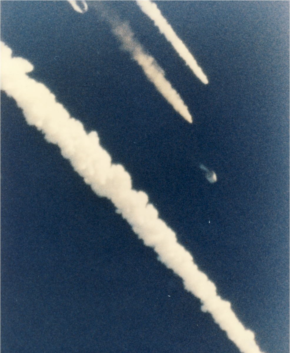 challenger crew cabin falling