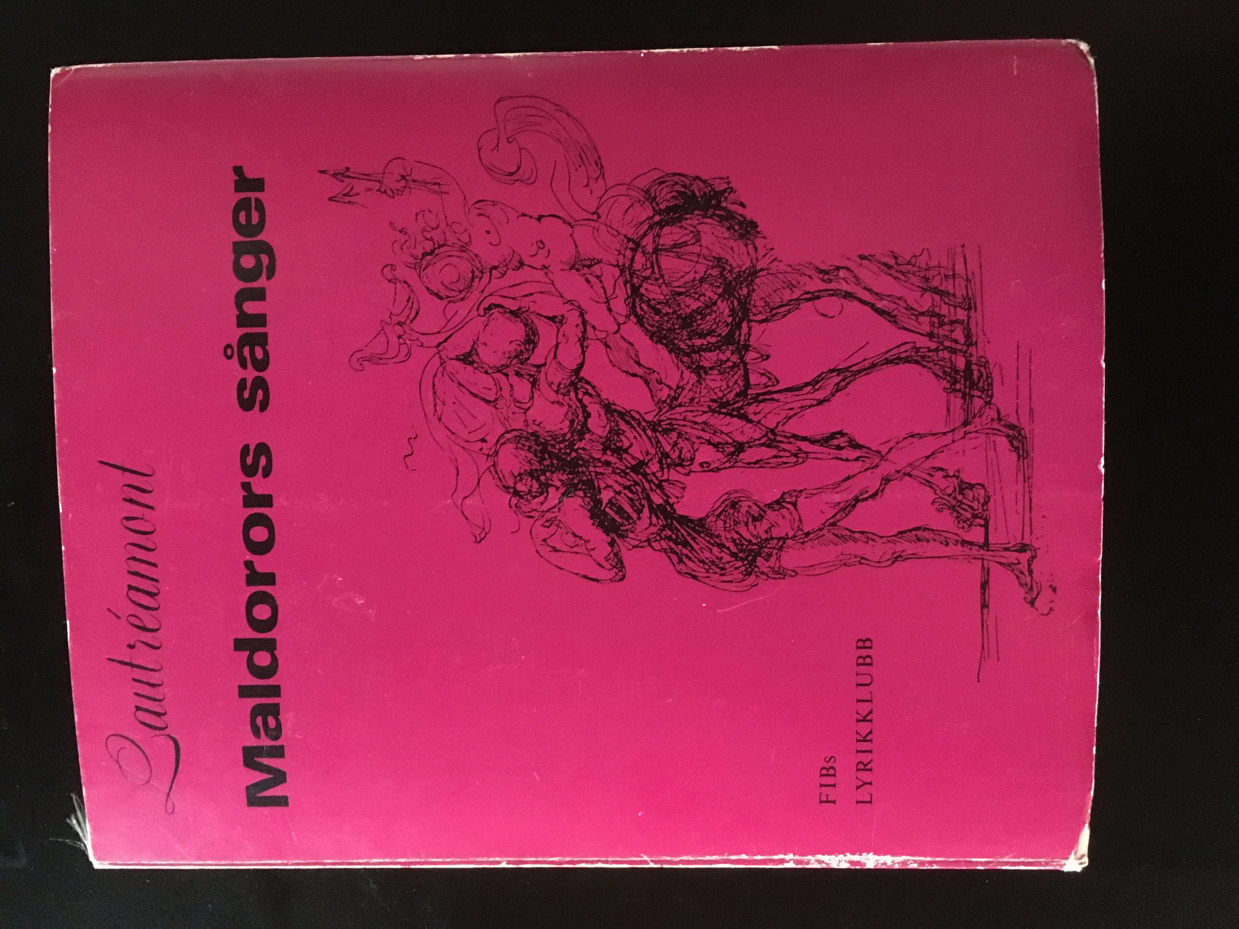 Omslag till boken ''Maldorors sånger'' (1968), illustrerad av [[Salvador Dali