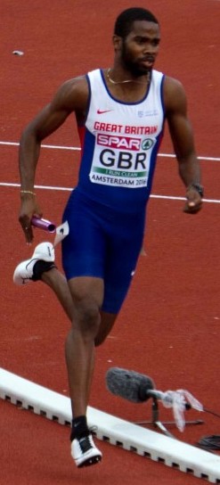 Delano Williams Amsterdamin EM-kilpailuissa 2016.