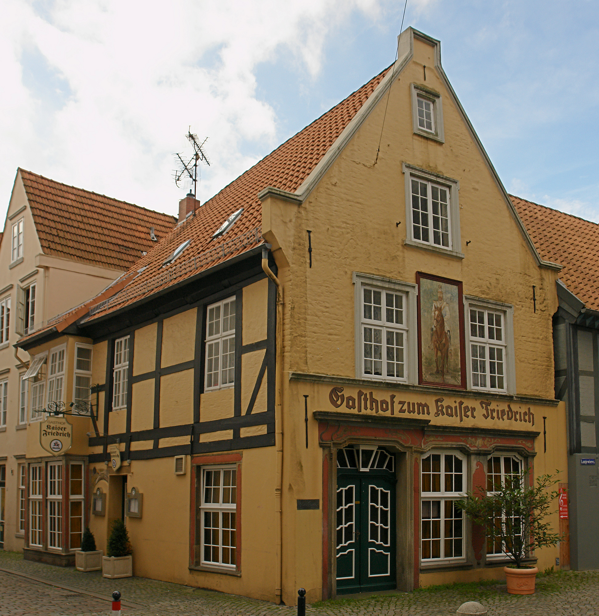 Gasthof zum Kaiser Friedrich in Bremen, Lange Wieren 13 / Am Landherrnamt 12.