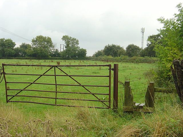 File:Gate and stile near Spondon - geograph.org.uk - 955149.jpg