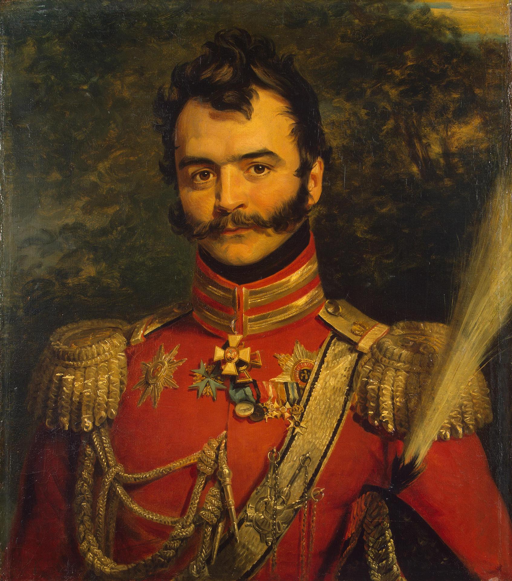 tin 54mm Napoleonic Commander of the Life Guards Cossack Regiment Orlov-Denisov 