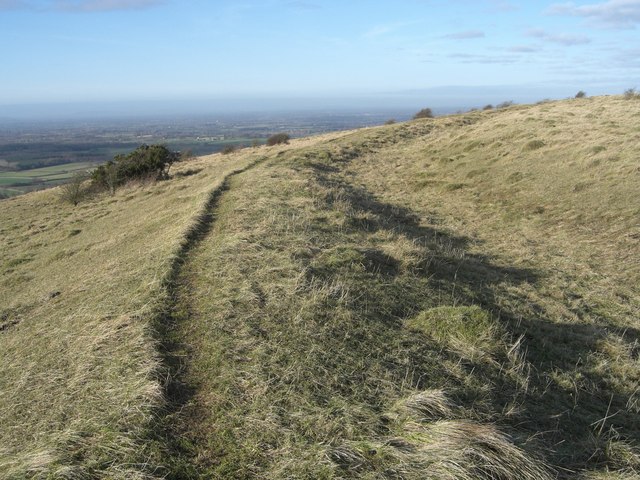 Pyecombe, Wolstonbury hillfort ditch - geograph.org.uk - 644751